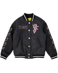 Off-White c/o Virgil Abloh - Kids Patch Varsity Jacket - Lyst