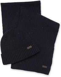 Barbour - "Carlton Fleck" Scarf And Cap Gift Set - Lyst