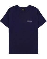 A.P.C. - Logo T-Shirt - Lyst