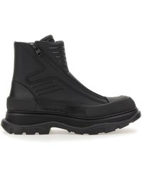 McQueen - Sleek Rubberized Ankle Boots For - Lyst