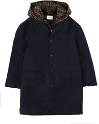 Fendi - Double Front Trench Coat - Lyst