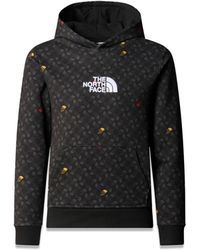 The North Face - B Drew Peak Light P/O Hoodie Print Tnf Tnf Shadow To - Lyst