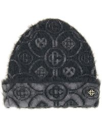 CASABLANCA - Monogram Mohair Beanie - Lyst