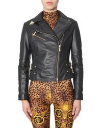 versace jeans leather jacket