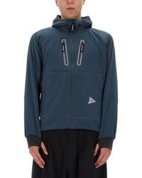 and wander - Modern Nylon Jacket With Ribbed Cuffs - Lyst