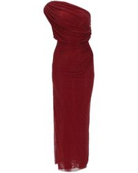 Self-Portrait - Midi Dress With Rhinestones - Lyst