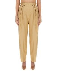 Victoria Beckham - Pants Gathered Waist - Lyst