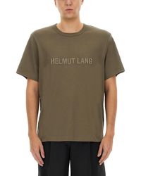 Helmut Lang - Regular Fit T-Shirt With Tonal Logo Embossing - Lyst