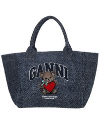 Ganni - Bag Trapeze Bear Medium - Lyst