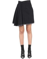 McQueen - Asymmetrical Mini Skirt - Lyst