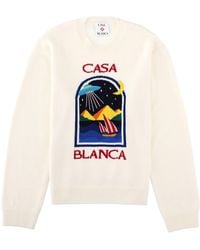 CASABLANCA - Maglia Con Logo E Grafica - Lyst