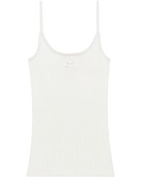 Courreges - Knit Tank Top Viscose Polyester - Lyst