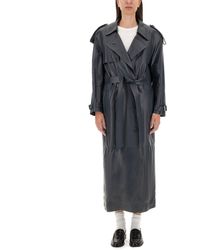 Salvatore Santoro - Leather Trench Coat - Lyst