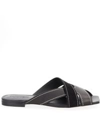 Tod's - Solid Cross-Strap Flats - Lyst