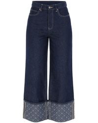Tory Burch - Jeans With Lapels - Lyst
