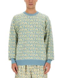 Versace - Maglia Logo Allover - Lyst