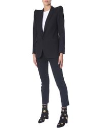 Saint Laurent GIACCA IN GABARDINE CON PAGODA-SHOULDER - Nero