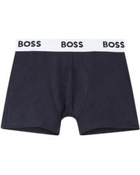 BOSS - Boxer Con Banda Logata - Lyst