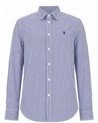 Polo Ralph Lauren - Camicia A Righe Con Logo - Lyst