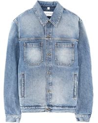 Off-White c/o Virgil Abloh - Denim Jacket With Print - Lyst