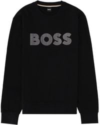 BOSS - Felpa Con Logo - Lyst