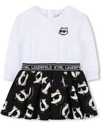 KARL LAGERFELD - Dress With Logo - Lyst