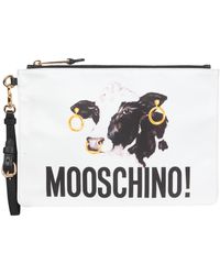 Moschino Farm Pouch With Wrist Strap - Multicolour