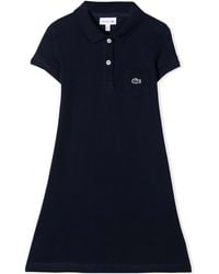 Lacoste - Cotton Polo Shirt Dress - Lyst