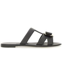 Ferragamo - Solid New Vara Sandals - Lyst