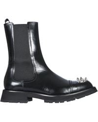 McQueen - Studded Boot - Lyst