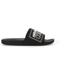 Versace Jeans Couture - Slide Sandal With Logo - Lyst