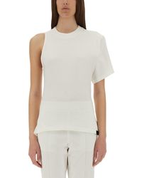 Courreges - One-Shoulder T-Shirt - Lyst