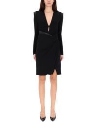 Versace - V-Neck Mini Dress - Lyst