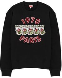 KENZO - Graphic Cotton Sweatshirt - Lyst