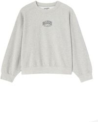 Ganni - Felpa Con Logo - Lyst