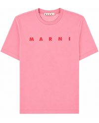 Marni - T-Shirt Con Logo - Lyst