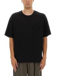 Lemaire - Relaxed Fit T-Shirt With Classic Crew Neckline - Lyst