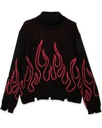 Vision Of Super - Jumper High Neck With Flames - Lyst