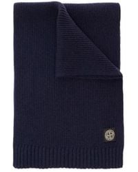 Stone Island - Scarf With Logo Patch - Lyst