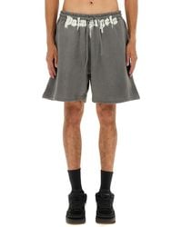 Palm Angels - Shorts With Logo - Lyst