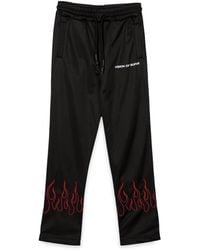 Vision Of Super - Pants With Embroidered Flames - Lyst