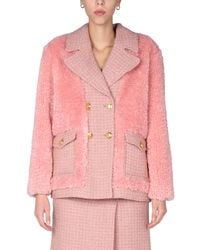 Moschino - Mat And Sherling Jacket - Lyst