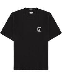 C.P. Company - T-Shirt With Logo And Print - Lyst
