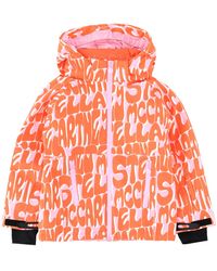 Stella McCartney - Piumino Da Neve Con Logo All-Over - Lyst