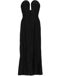 Rabanne - Abito Midi Con Bustier Strutturato A Forma Di Cuore - Lyst