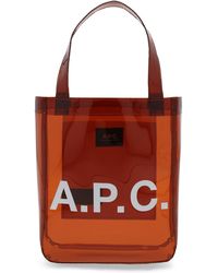 A.P.C. - Small "Lou" Tote Bag - Lyst