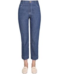 Tory Burch - Wide Leg Jeans For - Lyst