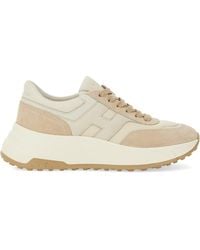 Hogan - Chunky Sole Leather Sneakers - Lyst