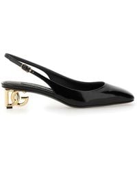 Dolce & Gabbana - Patent Leather Slingback Pumps - Lyst