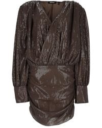 ROTATE BIRGER CHRISTENSEN - Mini Abito Con Paillettes - Lyst